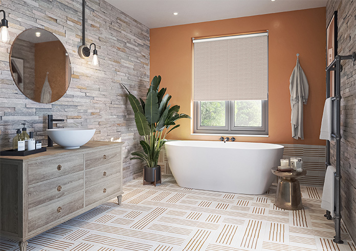 Leaf Tile, Heritage Pink - Twist&Fit Roller Blind - Image 7